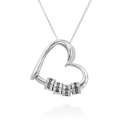 Personalized Amora Heart Necklace