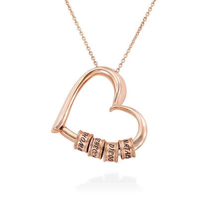 Personalized Amora Heart Necklace
