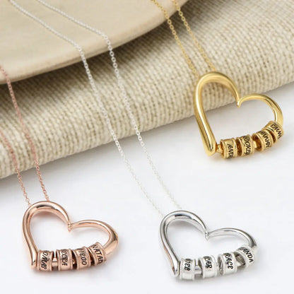 Personalized Amora Heart Necklace